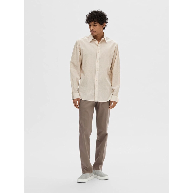 CAMISA MANGA LARGA HOMBRE SELECTED CELESTE 16078867 - 3