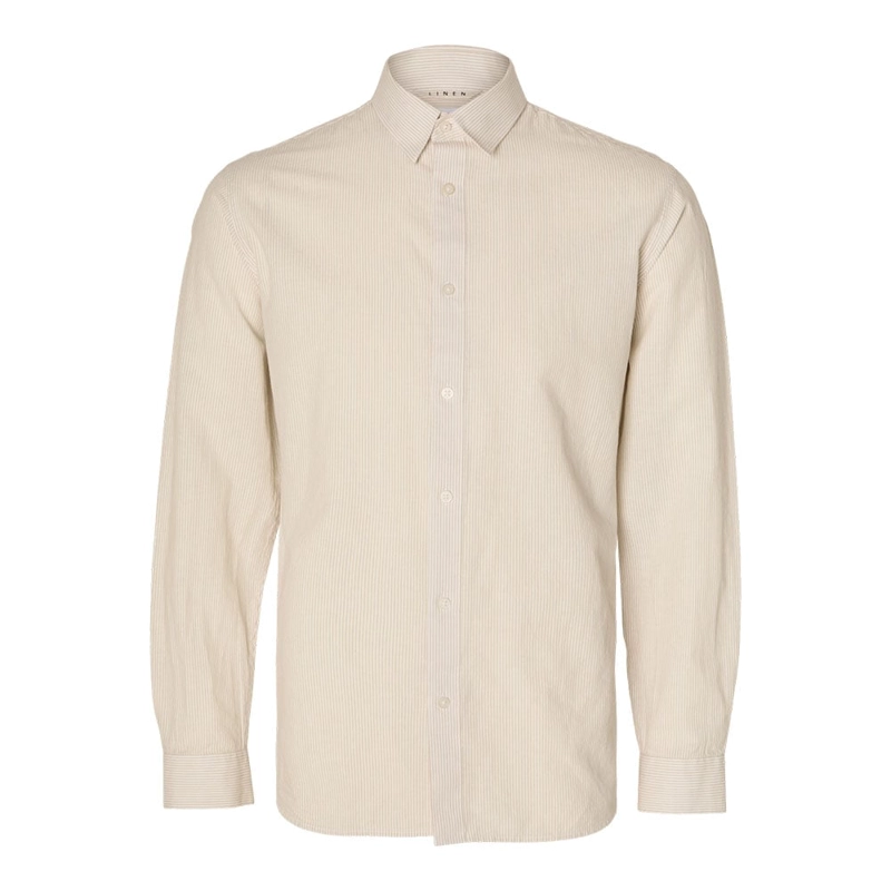 CAMISA MANGA LARGA HOMBRE SELECTED CELESTE 16078867 - 6