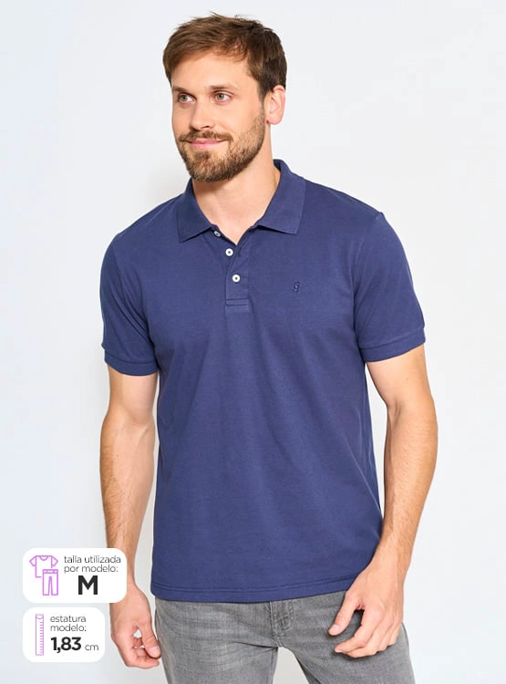 POLO MANGA CORTA HOMBRE KENNETH STEVENS PIQUÉ - 1