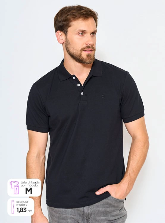 POLO MANGA CORTA HOMBRE KENNETH STEVENS PIQUÉ - 1