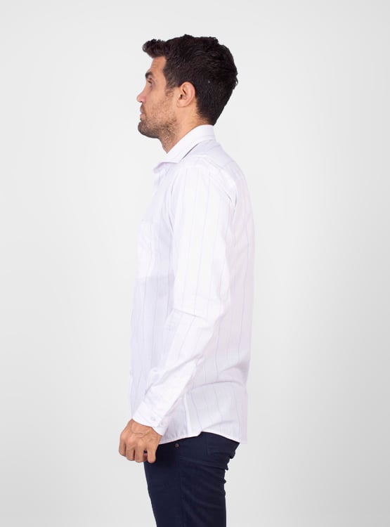 CAMISA MANGA LARGA ALGODÓN HOMBRE PIERRE CARDIN TESSUTO MADE IN ITALY - 2