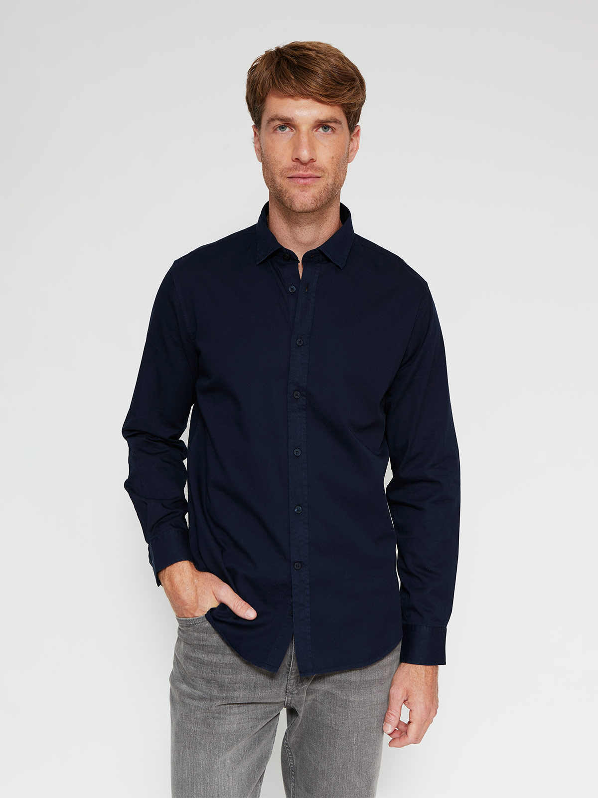 CAMISA MANGA LARGA ALGODÓN HOMBRE CACHAREL COLID - 1