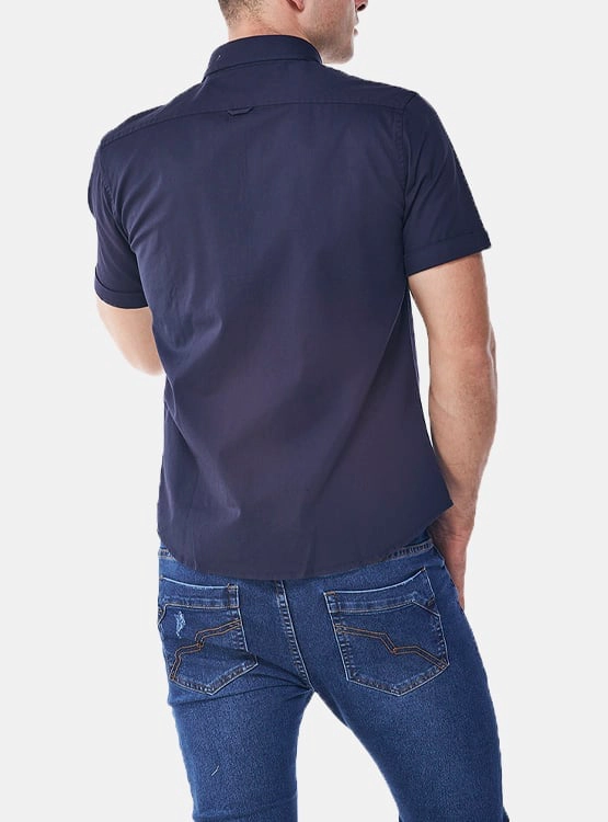 CAMISA MANGA CORTA ALGODÓN HOMBRE JOHN HOLDEN RAUL CS809. - 2