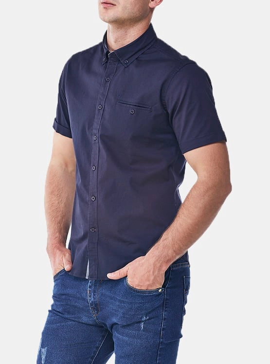 CAMISA MANGA CORTA ALGODÓN HOMBRE JOHN HOLDEN RAUL CS809. - 3