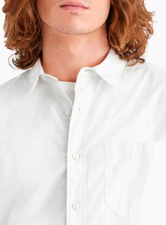 CAMISA MANGA LARGA ALGODÓN HOMBRE DOCKERS BLANCO CASUAL SHIRT - 4