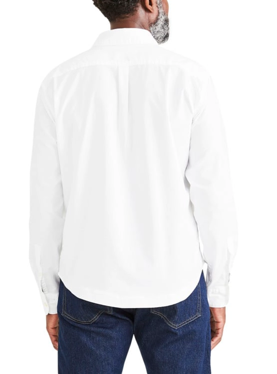 CAMISA MANGA LARGA ALGODÓN HOMBRE DOCKERS BLANCO OXFORD - 2