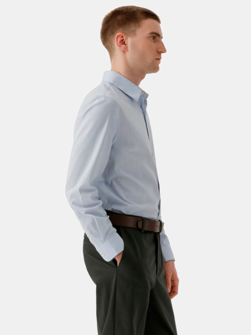 CAMISA MANGA LARGA ALGODÓN HOMBRE DOCKERS AZUL WORKDAY - 2