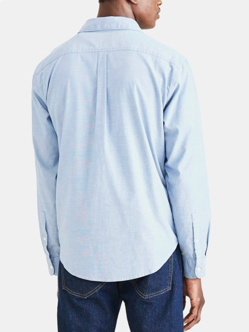 CAMISA MANGA LARGA ALGODÓN HOMBRE DOCKERS AZUL OXFORD - 2