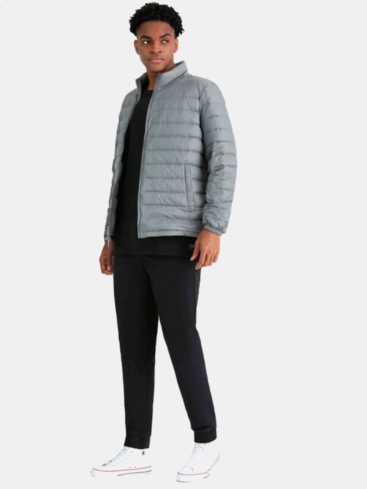 CASACA HOMBRE DOCKERS GRIS PACKABLE - 4