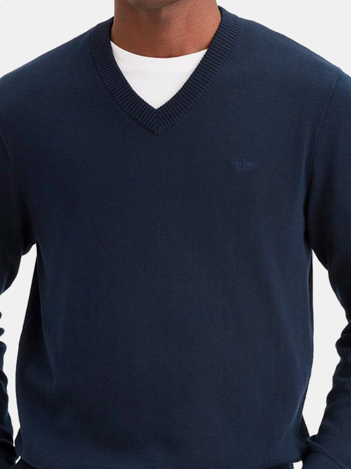 CHOMPA HOMBRE DOCKERS AZUL CUELLO EN V - 3
