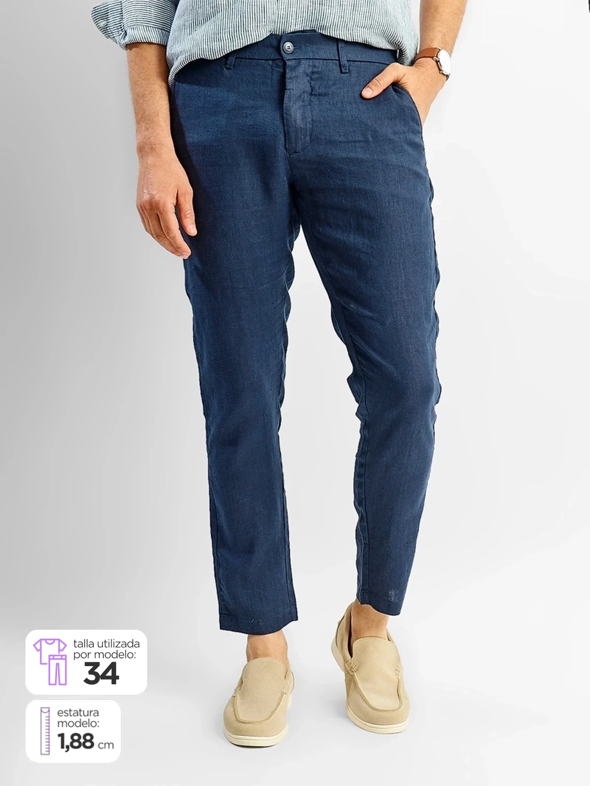 PANTALÓN CASUAL HOMBRE SPAVALDI EZIO - 1
