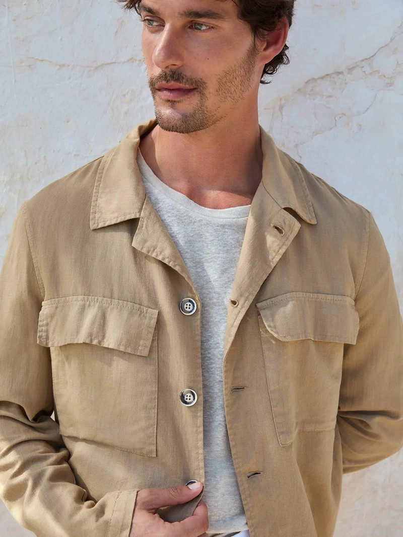 SOBRECAMISA HOMBRE SPAVALDI LINO MANGA LARGA - 1