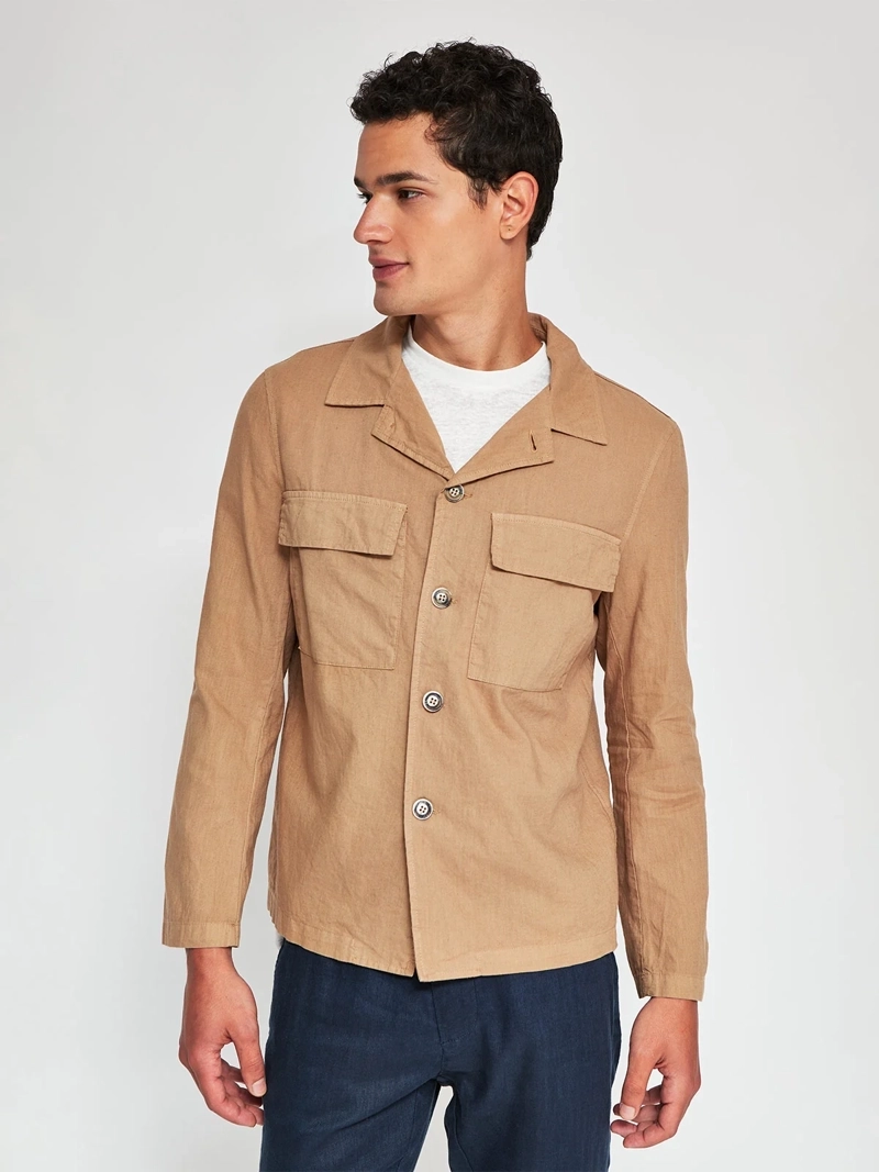 SOBRECAMISA HOMBRE SPAVALDI LINO MANGA LARGA - 2