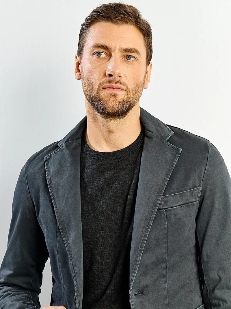 BLAZER HOMBRE SPAVALDI EDOARDO GRIS OSCURO - 3