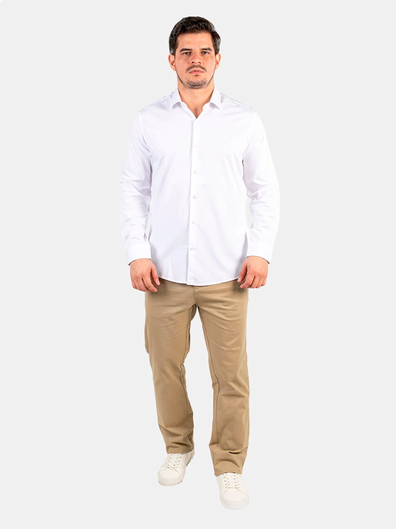 CAMISA MANGA LARGA ALGODÓN HOMBRE OSCAR DE LA RENTA - 1