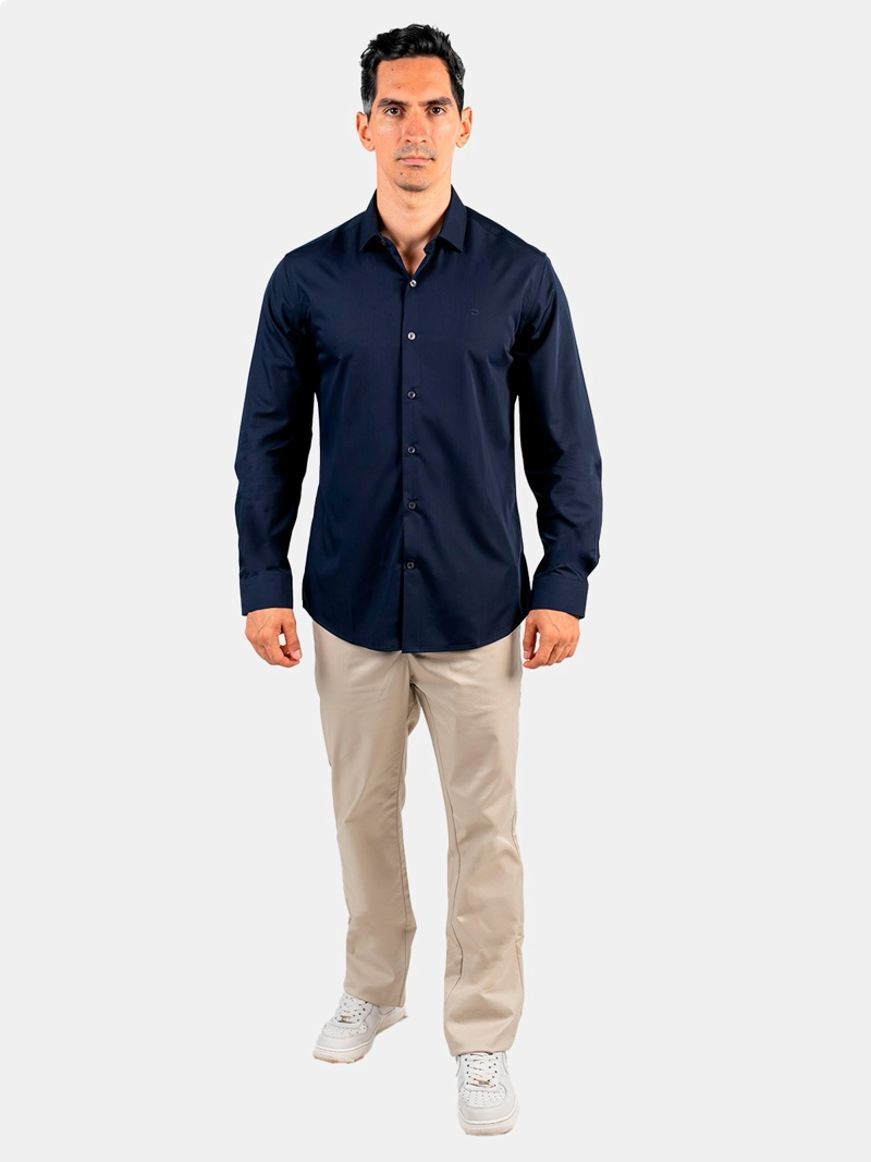 CAMISA MANGA LARGA ALGODÓN HOMBRE OSCAR DE LA RENTA - 1