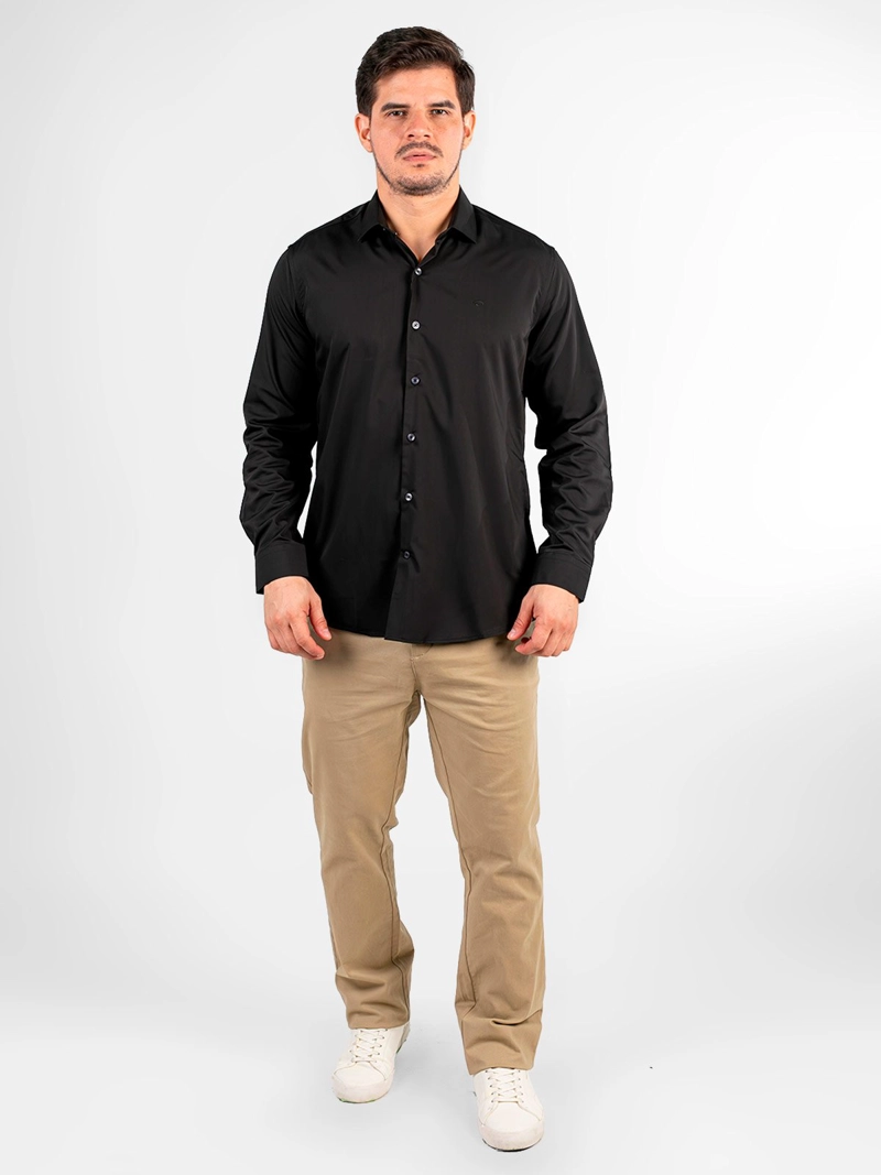 CAMISA MANGA LARGA ALGODÓN HOMBRE OSCAR DE LA RENTA - 1