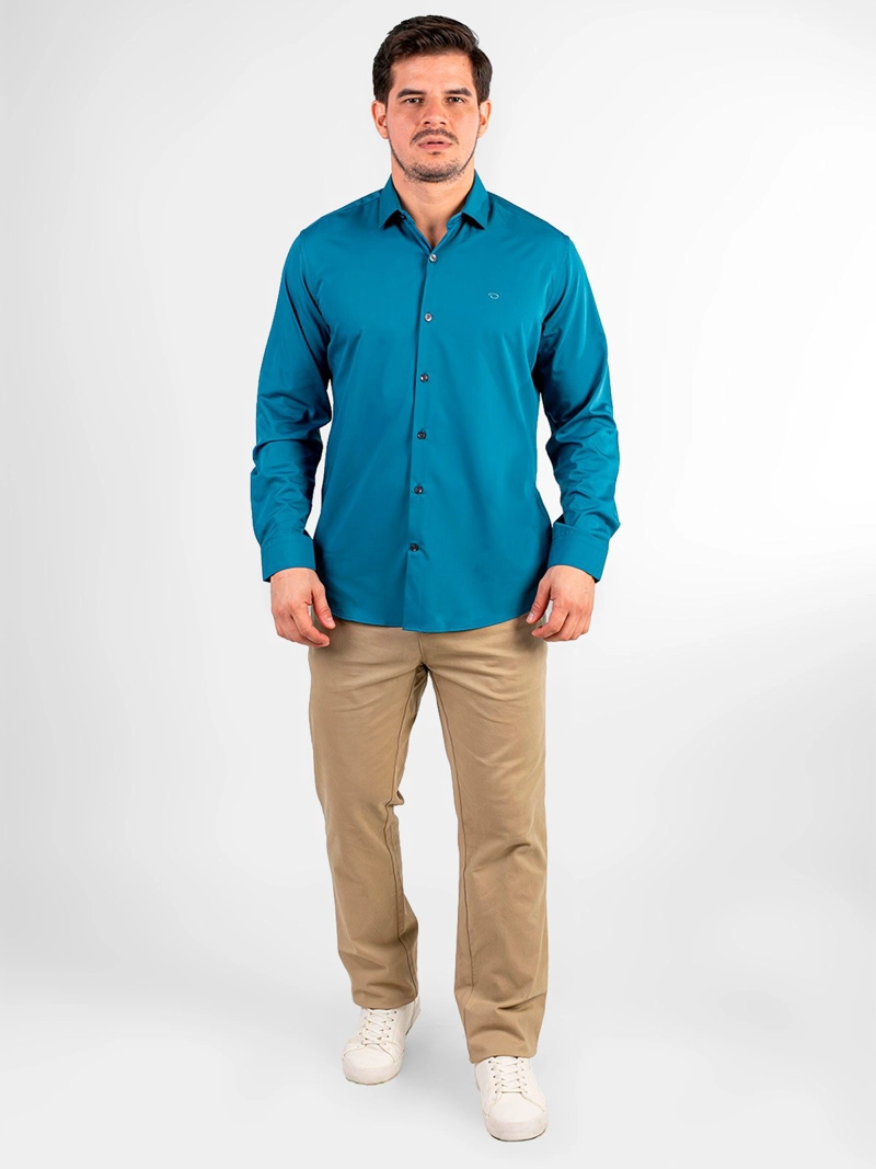 CAMISA MANGA LARGA ALGODÓN HOMBRE OSCAR DE LA RENTA - 1