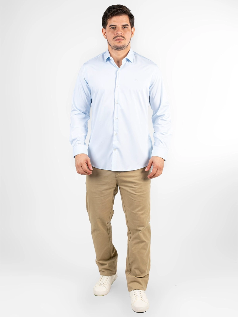 CAMISA MANGA LARGA ALGODÓN HOMBRE OSCAR DE LA RENTA - 1