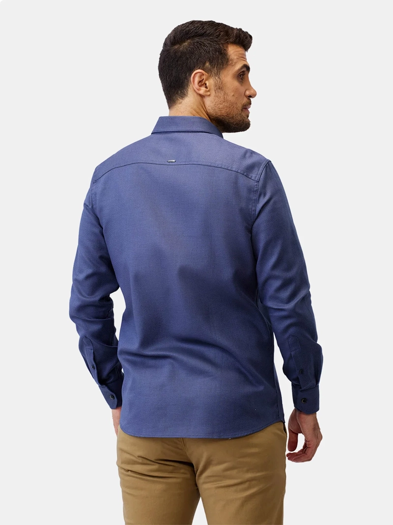 CAMISA MANGA LARGA ALGODÓN HOMBRE JOHN HOLDEN JACQUARD 9CY581 - 2