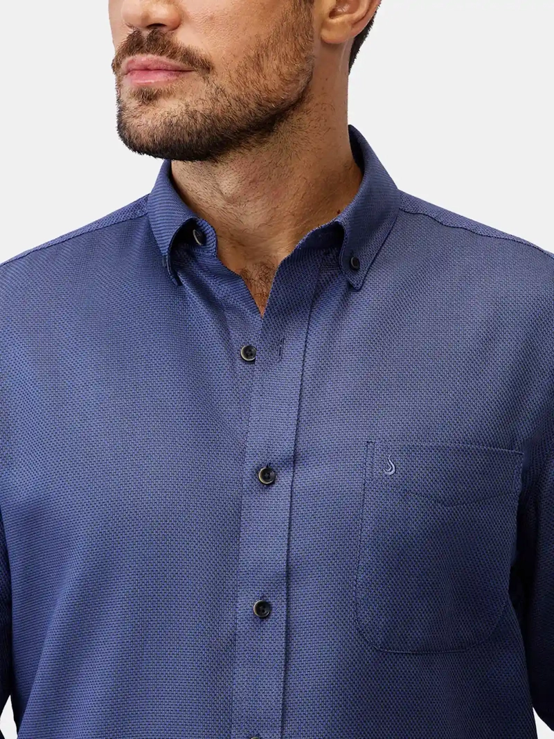 CAMISA MANGA LARGA ALGODÓN HOMBRE JOHN HOLDEN JACQUARD 9CY581 - 4