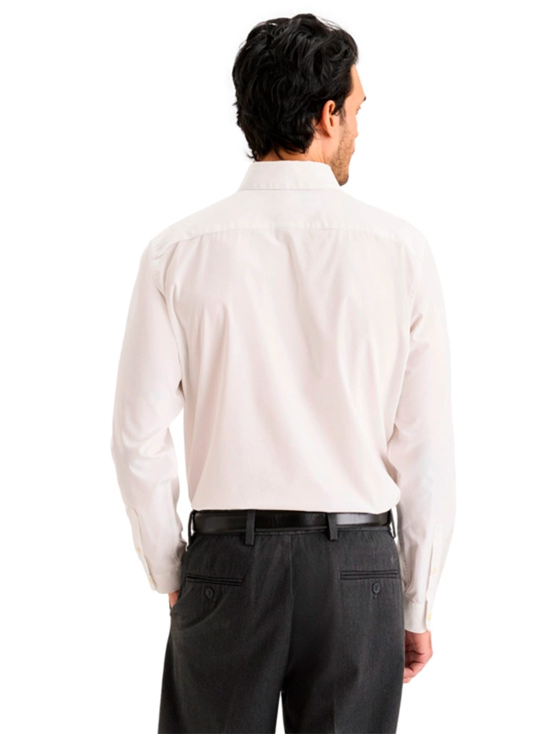 CAMISA MANGA LARGA ALGODÓN HOMBRE DOCKERS BLANCO WORKDAY - 2