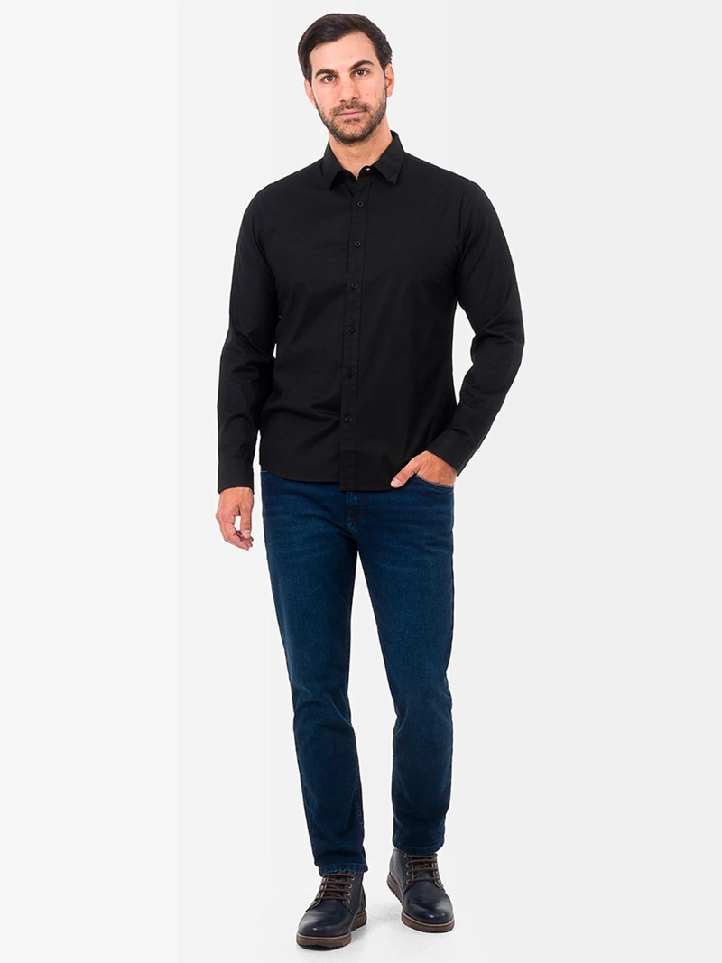 CAMISA SLIM FIT MANGA LARGA HOMBRE NORTON PAULINO - 4