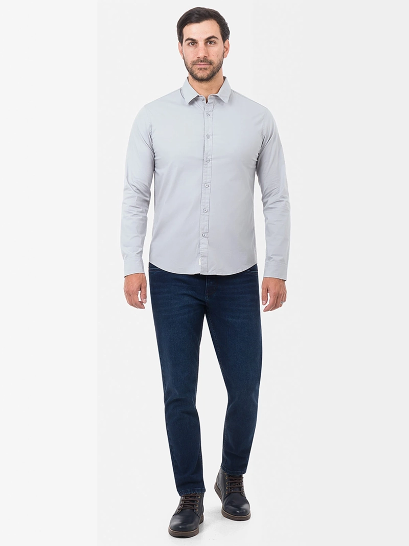 CAMISA SLIM FIT MANGA LARGA HOMBRE NORTON PAULINO - 4