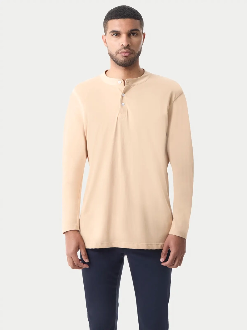 POLO MANGA LARGA HOMBRE MARQUIS MAO AZUL MARINO - 1