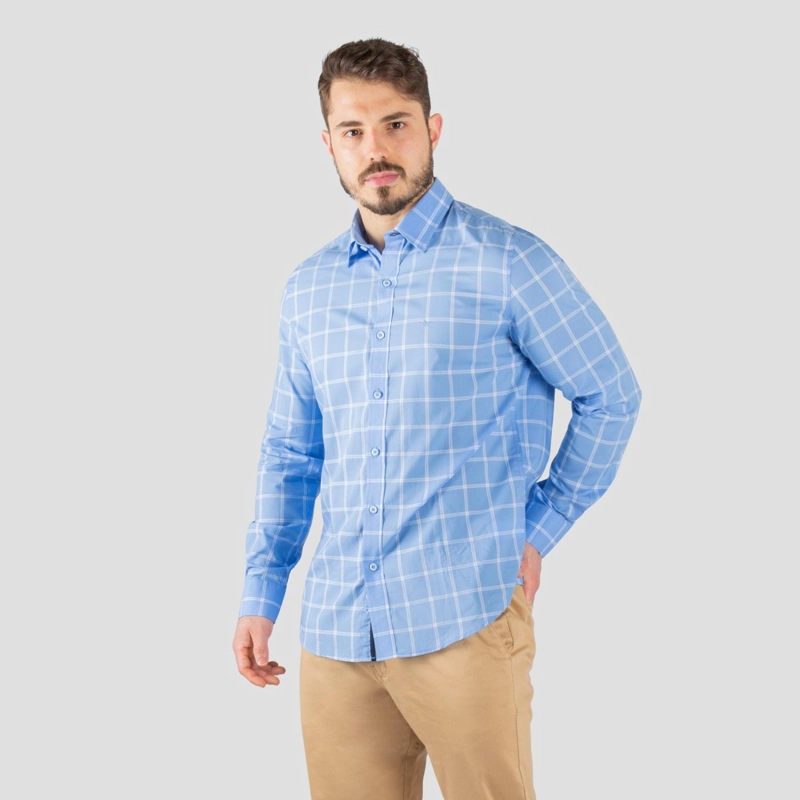 CAMISA CASUAL MANGA LARGA ALGODÓN JOHN HOLDEN 9CY505 - 1
