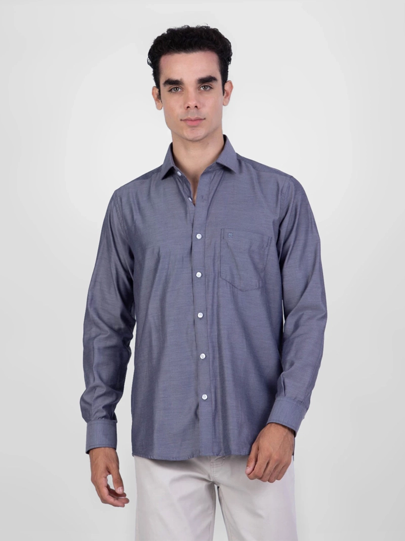 CAMISA MANGA LARGA ALGODÓN HOMBRE PIERRE CARDIN - 1