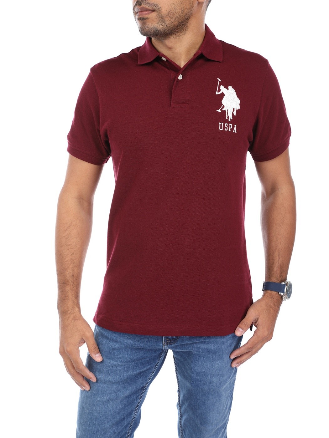 POLO MANGA CORTA ALGODÓN HOMBRE US POLO 5220PER - 1