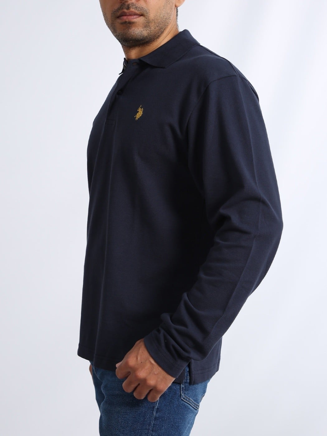 POLO MANGA LARGA ALGODÓN HOMBRE US POLO 10101PER - 3