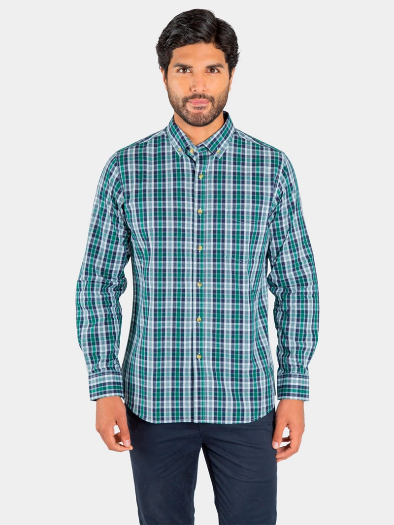 CAMISA MANGA LARGA ALGODÓN HOMBRE JOHN HOLDEN 9CY366 - 1