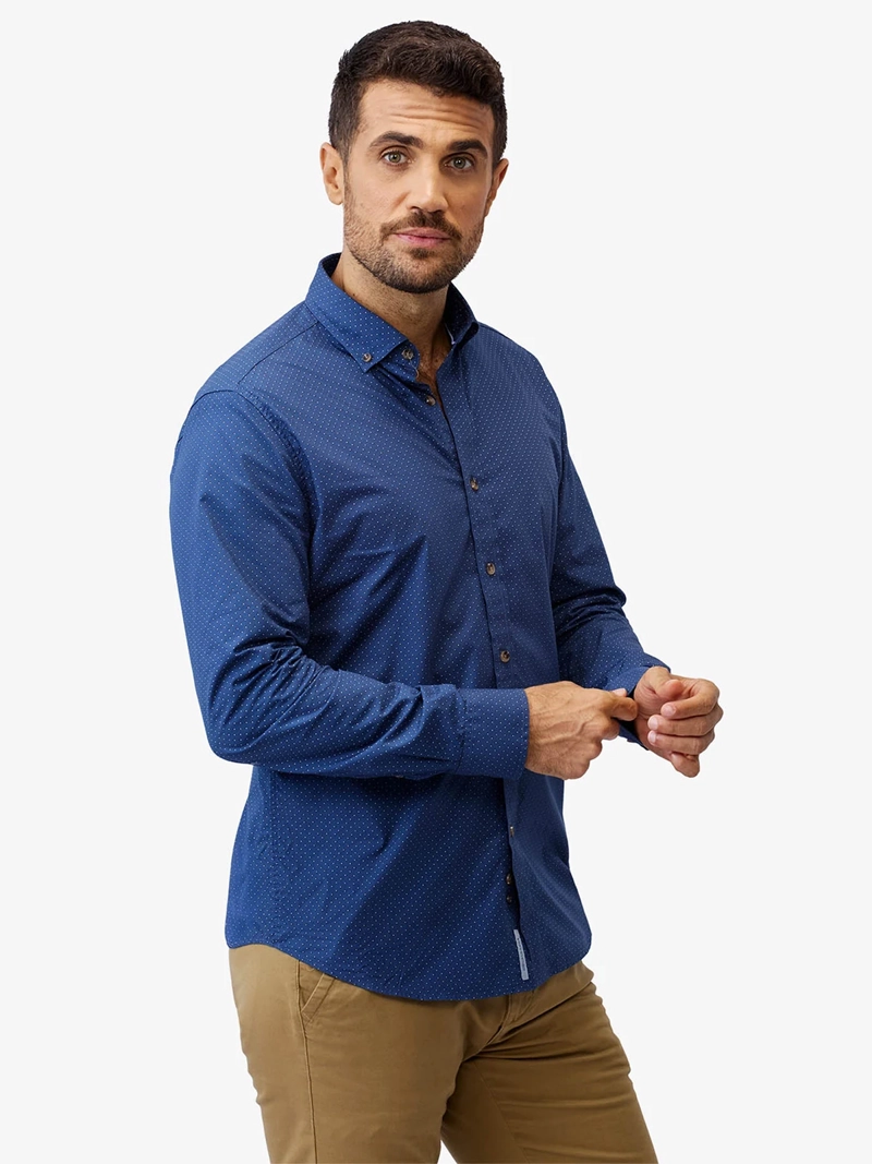 CAMISA MANGA LARGA ALGODÓN HOMBRE JOHN HOLDEN 9CY550 - 2