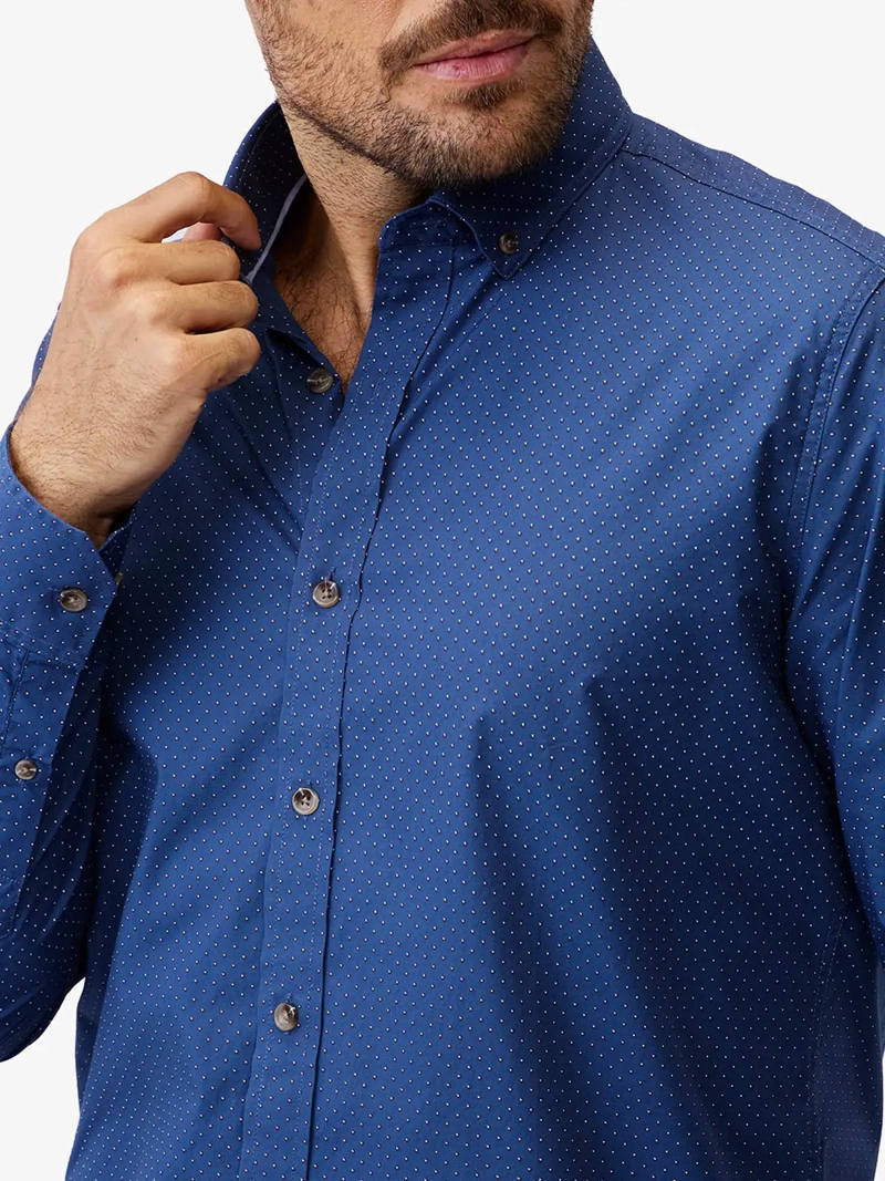 CAMISA MANGA LARGA ALGODÓN HOMBRE JOHN HOLDEN 9CY550 - 4