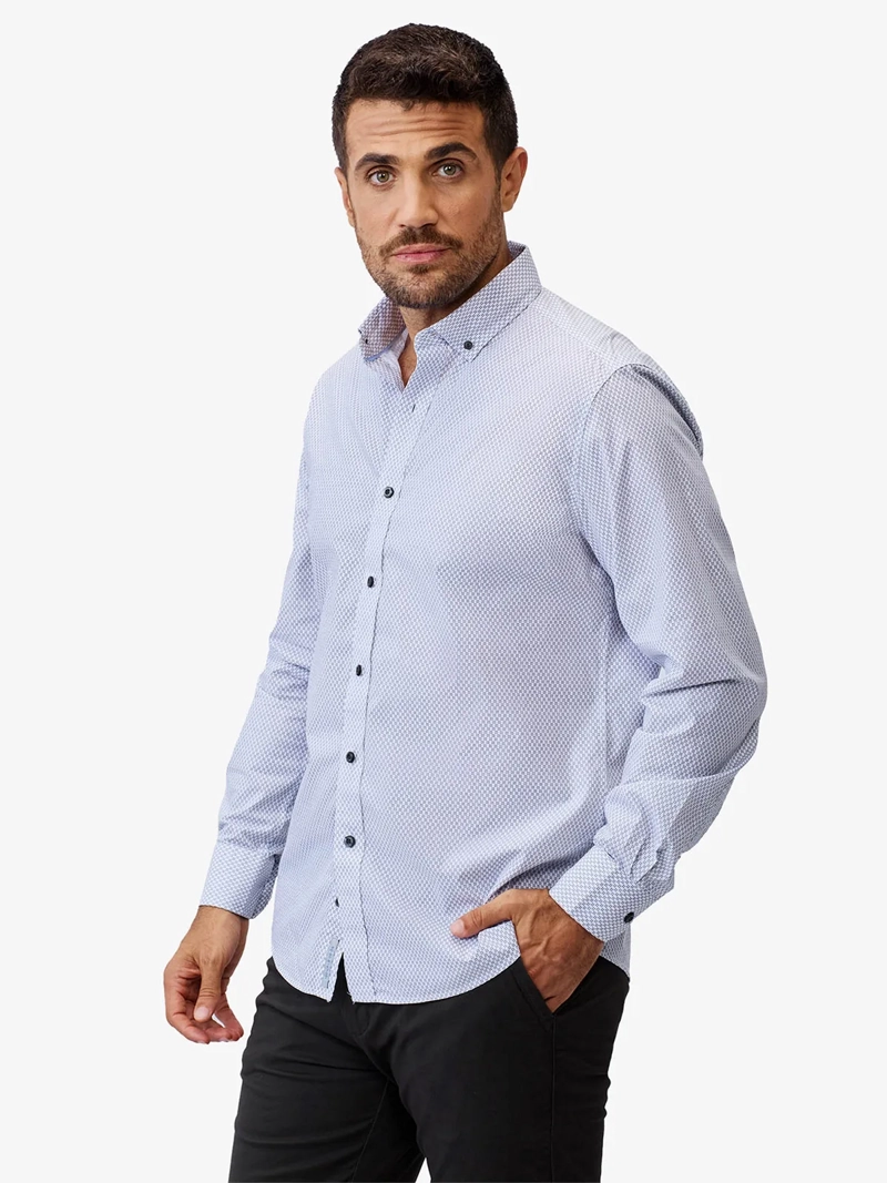 CAMISA MANGA LARGA ALGODÓN HOMBRE JOHN HOLDEN 9CY553 - 3