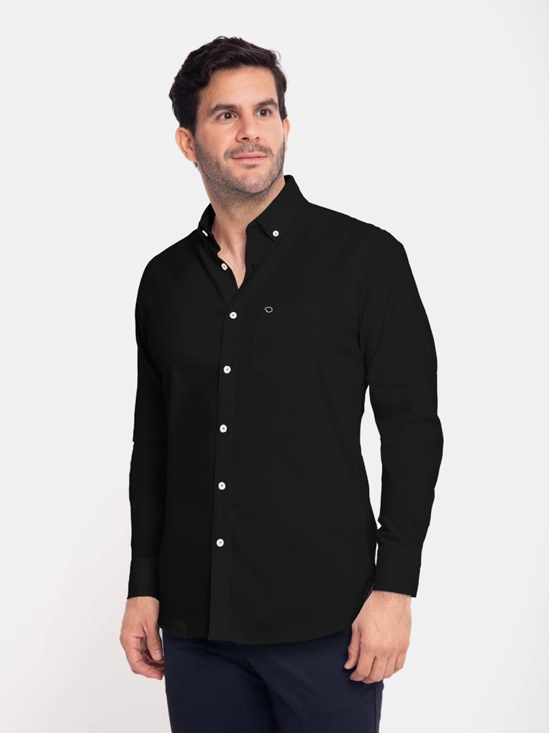 CAMISA MANGA LARGA ALGODÓN HOMBRE OSCAR DE LA RENTA - 1