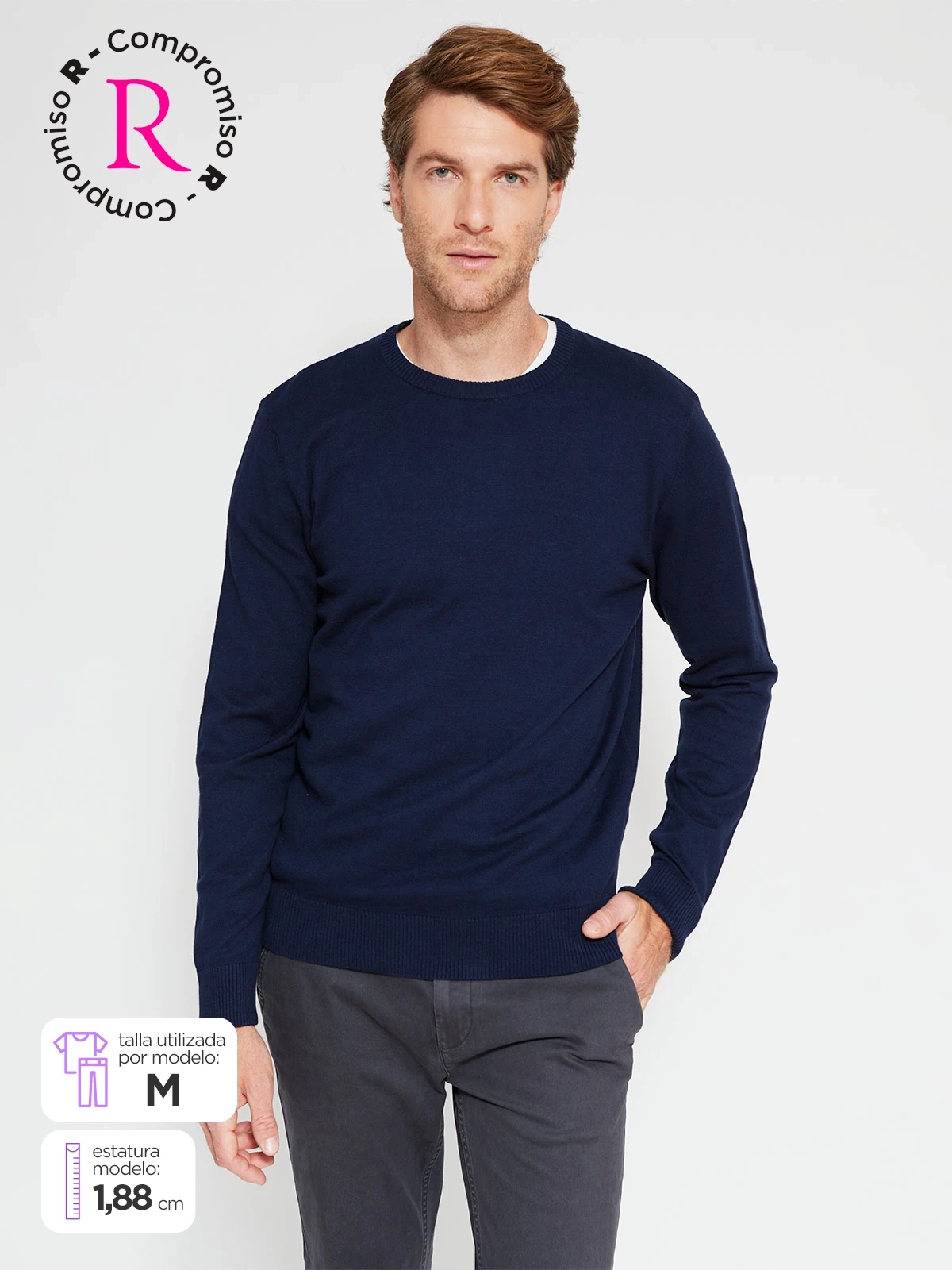 SWEATER HOMBRE KENNETH STEVENS CUELLO REDONDO CN - 1