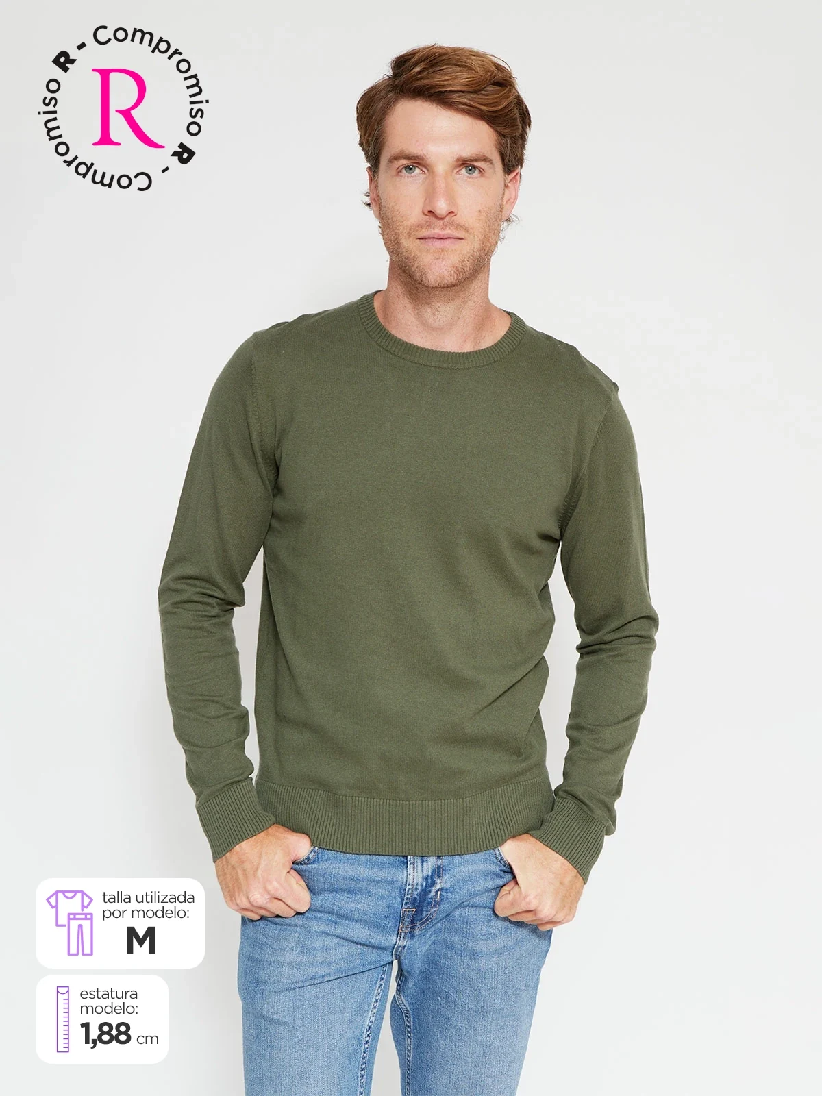 SWEATER HOMBRE KENNETH STEVENS CUELLO REDONDO CN - 1