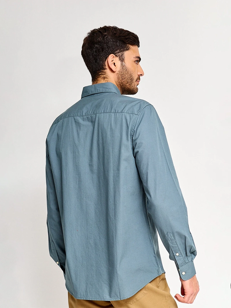 CAMISA MANGA LARGA NAVIGATA HOMBRE POPLIN - 2