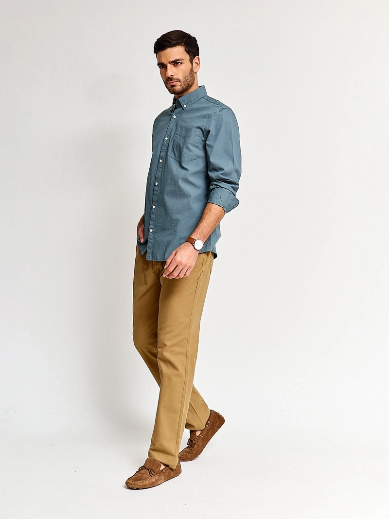CAMISA MANGA LARGA NAVIGATA HOMBRE POPLIN - 4