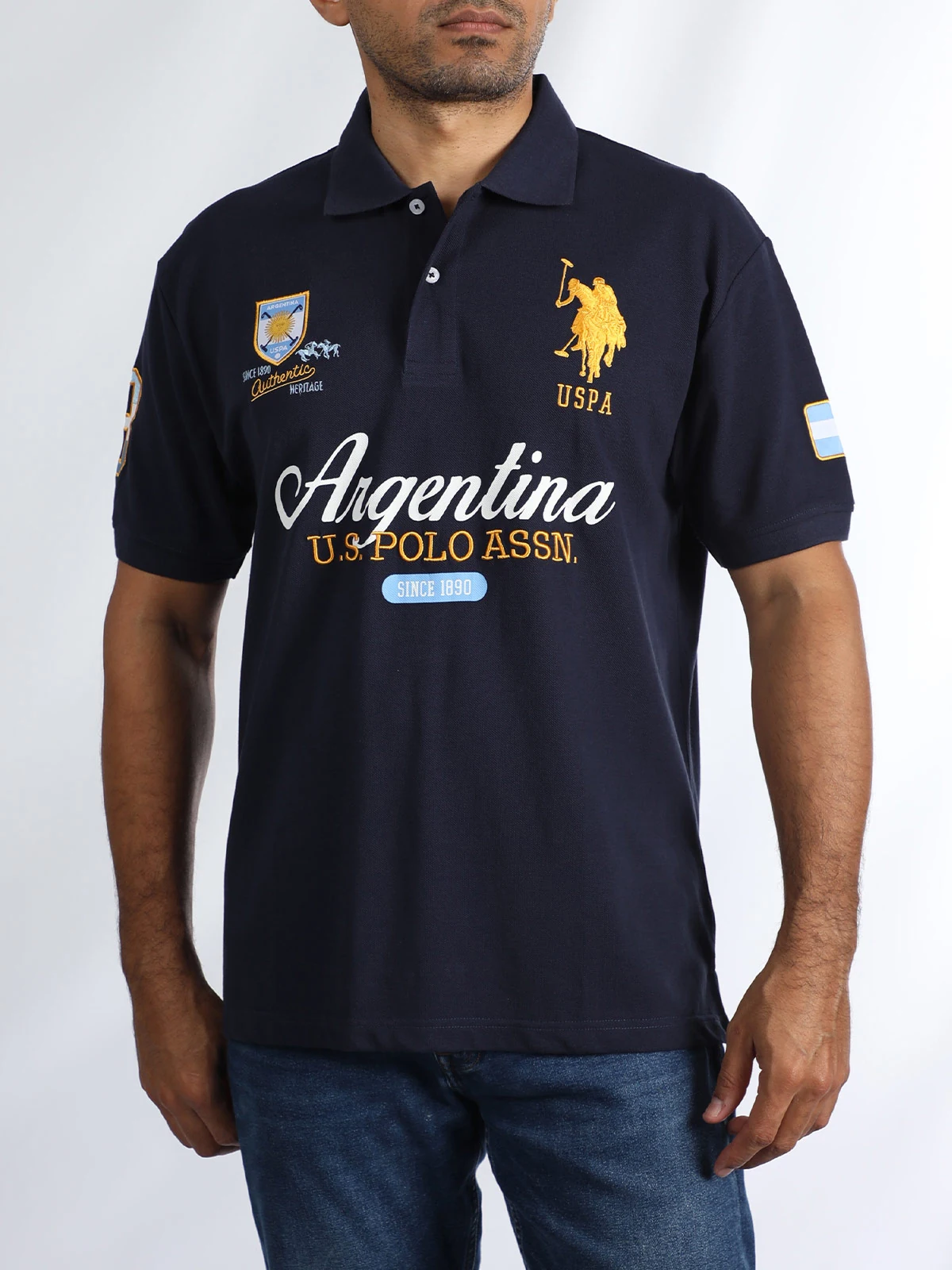 POLO ALGODÓN MANGA CORTA HOMBRE US POLO - 1