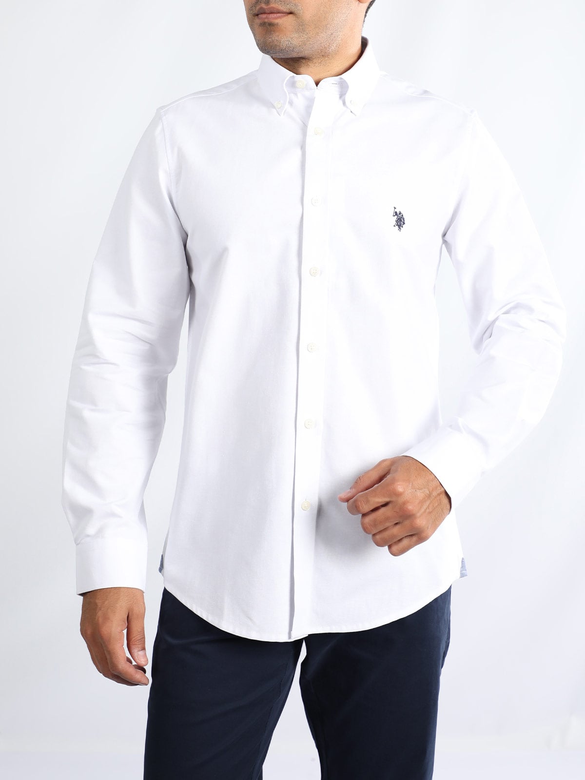 CAMISA MANGA LARGA ALGODÓN HOMBRE US POLO - 1