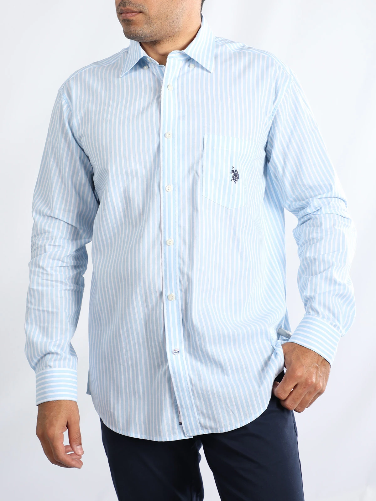 CAMISA MANGA LARGA ALGODÓN HOMBRE US POLO - 1