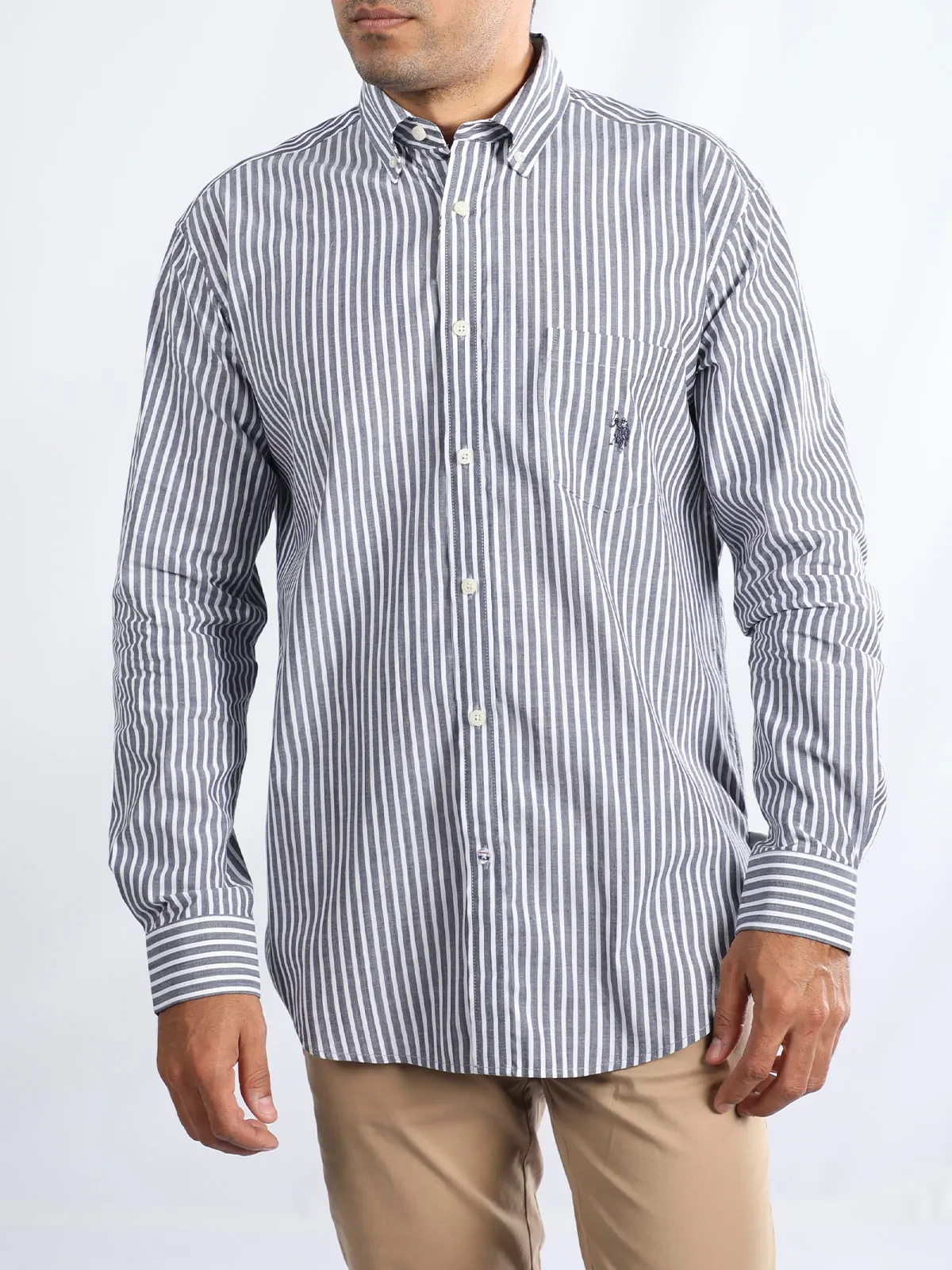 CAMISA MANGA LARGA ALGODÓN HOMBRE US POLO - 1
