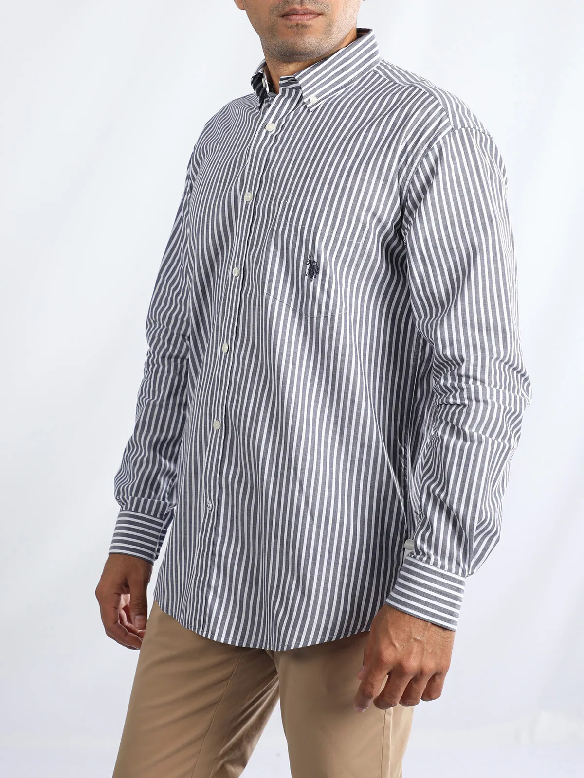 CAMISA MANGA LARGA ALGODÓN HOMBRE US POLO - 3