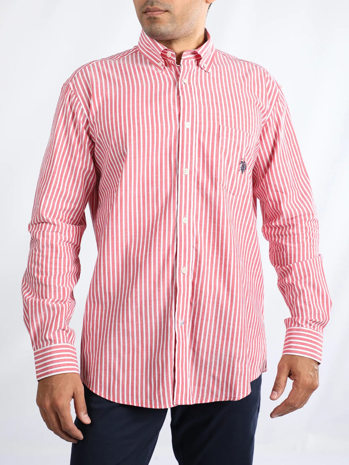 CAMISA MANGA LARGA ALGODÓN HOMBRE US POLO - 1