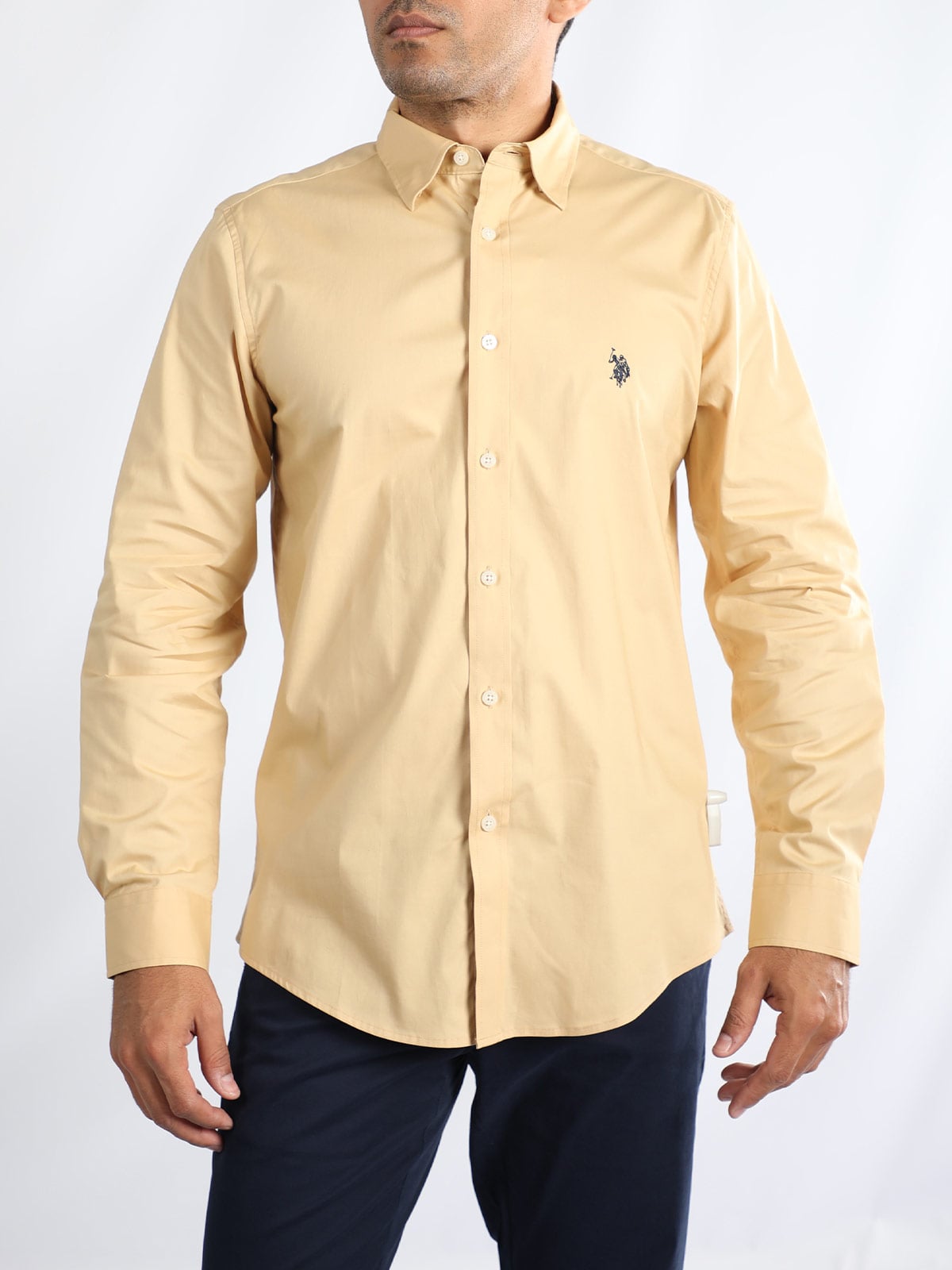 CAMISA MANGA LARGA ALGODÓN HOMBRE US POLO - 1