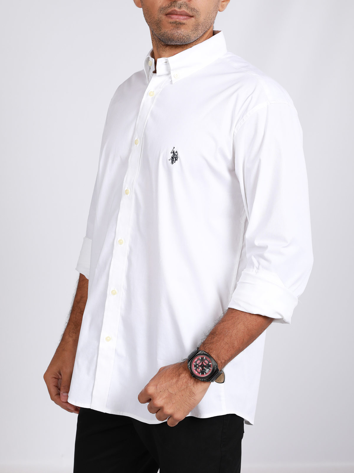 CAMISA MANGA LARGA ALGODÓN HOMBRE US POLO - 2